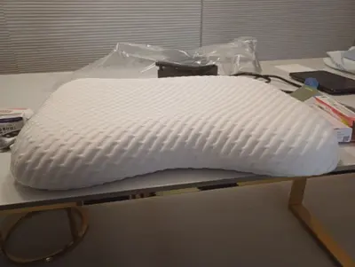 경추형 베개, 도착하자마자 세워봤어요